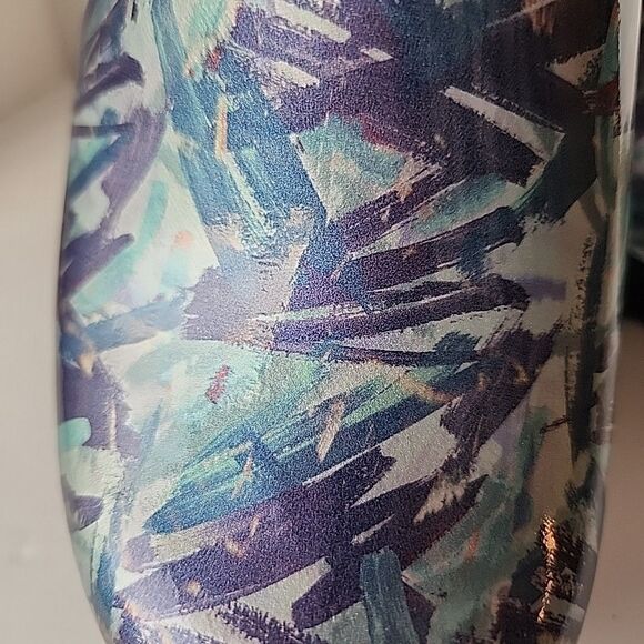 Dansko Professional Clog Painted Multicolor Patent Leather Size EU 38 US 7.5 8 - Picture 11 of 11